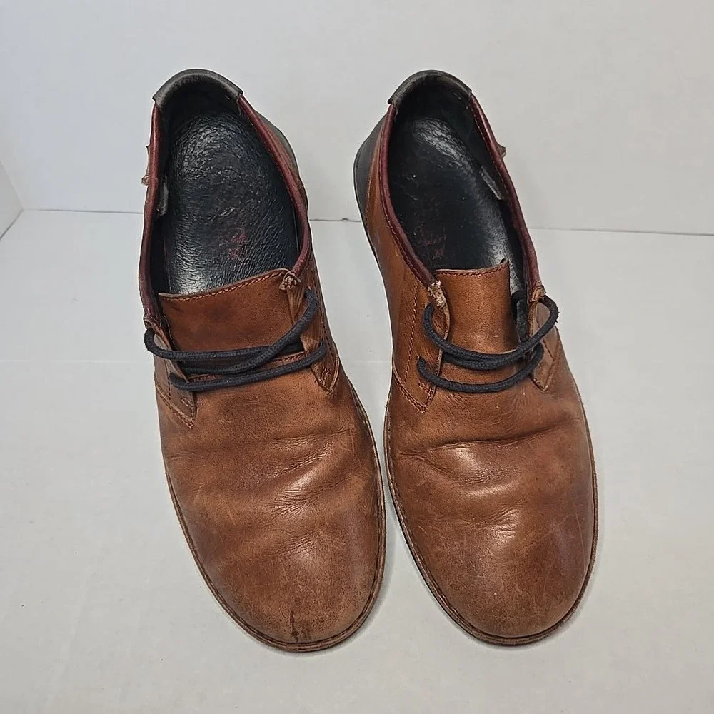 Pikolinos Mens Size 40 EU Brown Leather Lace Up Shoes Hecho en España Made Spain